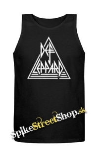 DEF LEPPARD - Logo - Mens Vest Tank Top - čierne