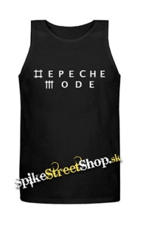DEPECHE MODE - Logo - Mens Vest Tank Top - čierne