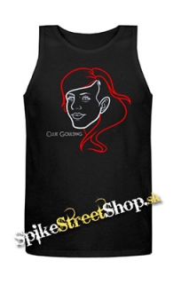 ELLIE GOULDING - Portrait - Mens Vest Tank Top - čierne