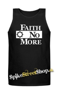 FAITH NO MORE - Logo - Mens Vest Tank Top - čierne