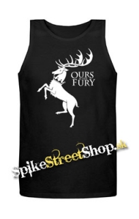 GAME OF THRONES - OURS IS THE FURY - Mens Vest Tank Top - čierne