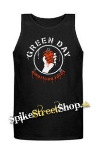 GREEN DAY - Bloody American Idiot - Mens Vest Tank Top - čierne