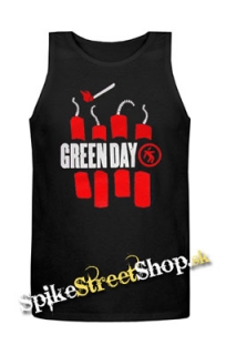 GREEN DAY - Bombs - Mens Vest Tank Top - čierne
