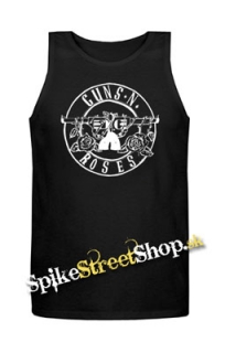GUNS N ROSES - Logo - Mens Vest Tank Top - čierne