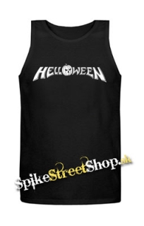 HELLOWEEN - Logo - Mens Vest Tank Top - čierne