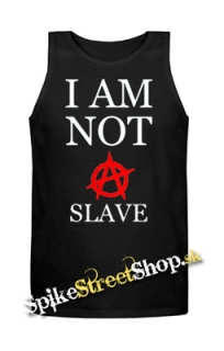 I AM NOT A SLAVE - Mens Vest Tank Top - čierne