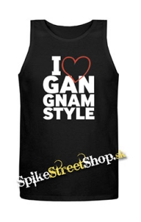 I LOVE GANGNAM STYLE - Mens Vest Tank Top - čierne