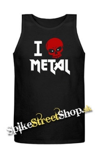 I LOVE METAL - Mens Vest Tank Top - čierne