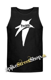 I SEE STARS - White Star - Mens Vest Tank Top - čierne