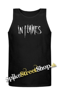 IN FLAMES - Logo - Mens Vest Tank Top - čierne