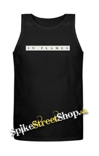 IN FLAMES - Plan Logo - Mens Vest Tank Top - čierne