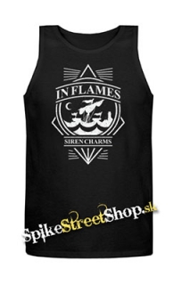 IN FLAMES - Siren Charms - Mens Vest Tank Top - čierne