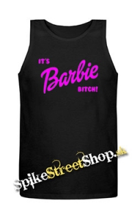 IT´S BARBIE BITCH - Logo - Mens Vest Tank Top - čierne