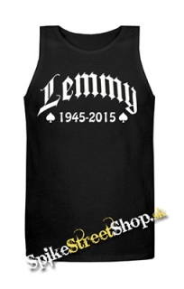 LEMMY - 1945-2015 - Mens Vest Tank Top - čierne