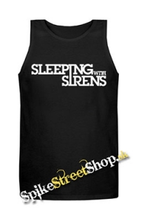 SLEEPING WITH SIRENS - Logo - Mens Vest Tank Top - čierne