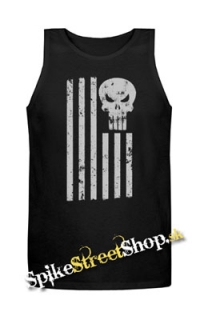 LEBKA - Punisher American - Mens Vest Tank Top - čierne