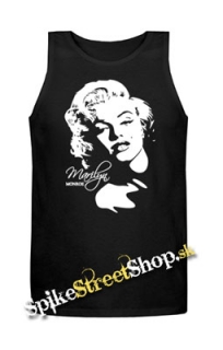 MARILYN MONROE - Portrait - Mens Vest Tank Top - čierne