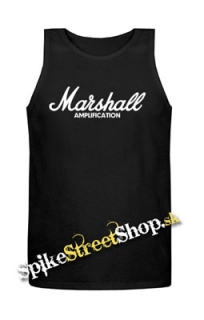 MARSHALL - Logo - Mens Vest Tank Top - čierne