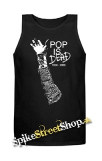 MICHAEL JACKSON - Pop Is Dead - Mens Vest Tank Top - čierne