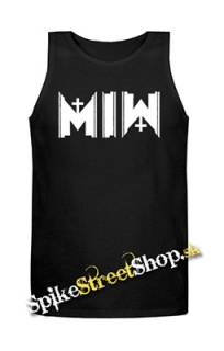 MOTIONLESS IN WHITE - Cemetery Logo - Mens Vest Tank Top - čierne