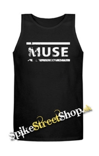 MUSE - Crash Logo - Mens Vest Tank Top - čierne