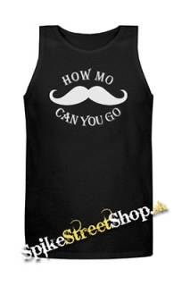 MUSTACHE - How Mo Can You Go - Mens Vest Tank Top - čierne