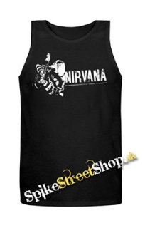 NIRVANA - Kurt Cobain - Mens Vest Tank Top - čierne