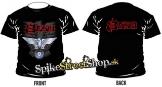 SAXON - Eagle - čierne pánske tričko