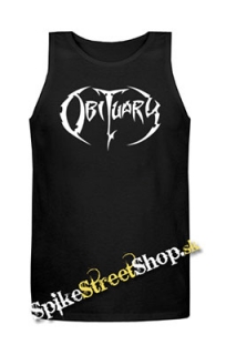 OBITUARY - Logo - Mens Vest Tank Top - čierne
