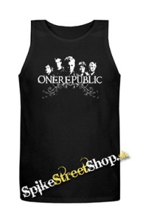 ONE REPUBLIC - Logo And Band - Mens Vest Tank Top - čierne