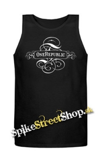 ONE REPUBLIC - Logo - Mens Vest Tank Top - čierne