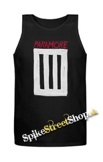 PARAMORE - 3 Bar - Mens Vest Tank Top - čierne