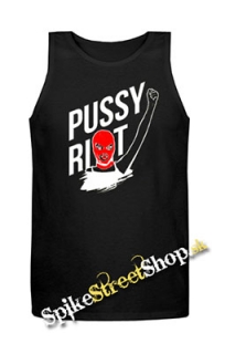 PUSSY RIOT - Mens Vest Tank Top - čierne