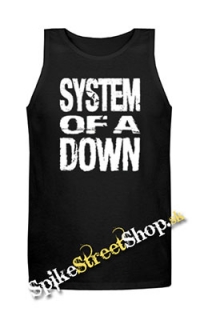 SYSTEM OF A DOWN - Logo - Mens Vest Tank Top - čierne