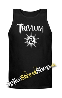 TRIVIUM - White Logo - Mens Vest Tank Top - čierne