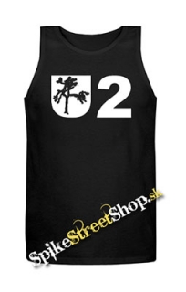 U2 - Logo Tree - Mens Vest Tank Top - čierne