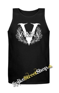 VANNA - Logo - Mens Vest Tank Top - čierne