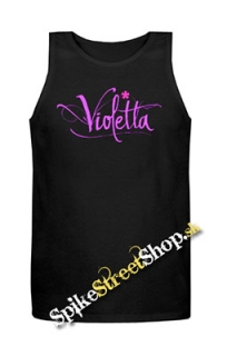 VIOLETTA - Logo - Mens Vest Tank Top - čierne