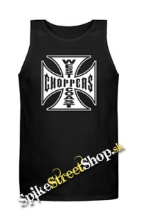 WEST COAST - Mens Vest Tank Top - čierne