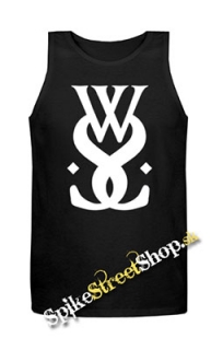 WHILE SHE SLEEPS - Sign - Mens Vest Tank Top - čierne