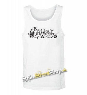 BULLET FOR MY VALENTINE - Logo - Mens Vest Tank Top - biele