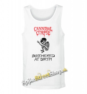 CANNIBAL CORPSE - Skull - Mens Vest Tank Top - biele