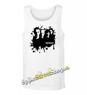 COLDPLAY - Crash Band - Mens Vest Tank Top - biele