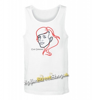 ELLIE GOULDING - Portrait - Mens Vest Tank Top - biele