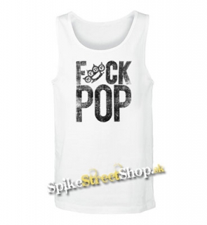 FIVE FINGER DEATH PUNCH - Fuck Pop - Mens Vest Tank Top - biele
