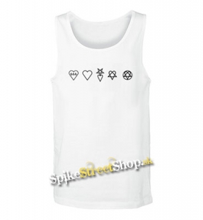 HEARTAGRAM HISTORY - Mens Vest Tank Top - biele