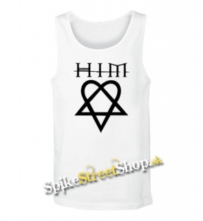 HIM HEARTAGRAM - Mens Vest Tank Top - biele
