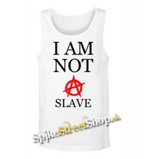 I AM NOT A SLAVE - Mens Vest Tank Top - biele