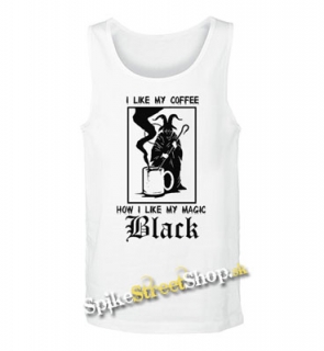 I LIKE MY COFEE - Mens Vest Tank Top - biele