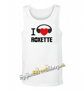 I LOVE ROXETTE - Mens Vest Tank Top - biele